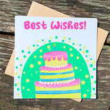 Best wishes Card, Bouquet of Wishes, Sending Positive Vibes, Positive Blessings, Happy Birthday Card - Leo Hobby Marketplace