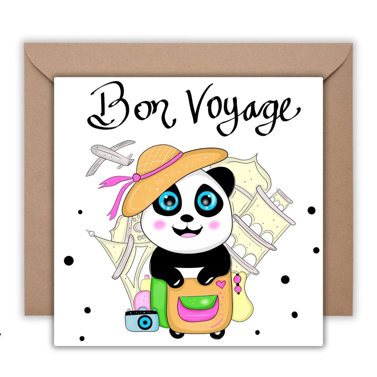 Bon Voyage Card, Personalized Travel Greeting Card, Signpost Travel Card, Happy Travels, Leaving Travelling Gap Year, New Adventure - Leo Hobby Marketplace