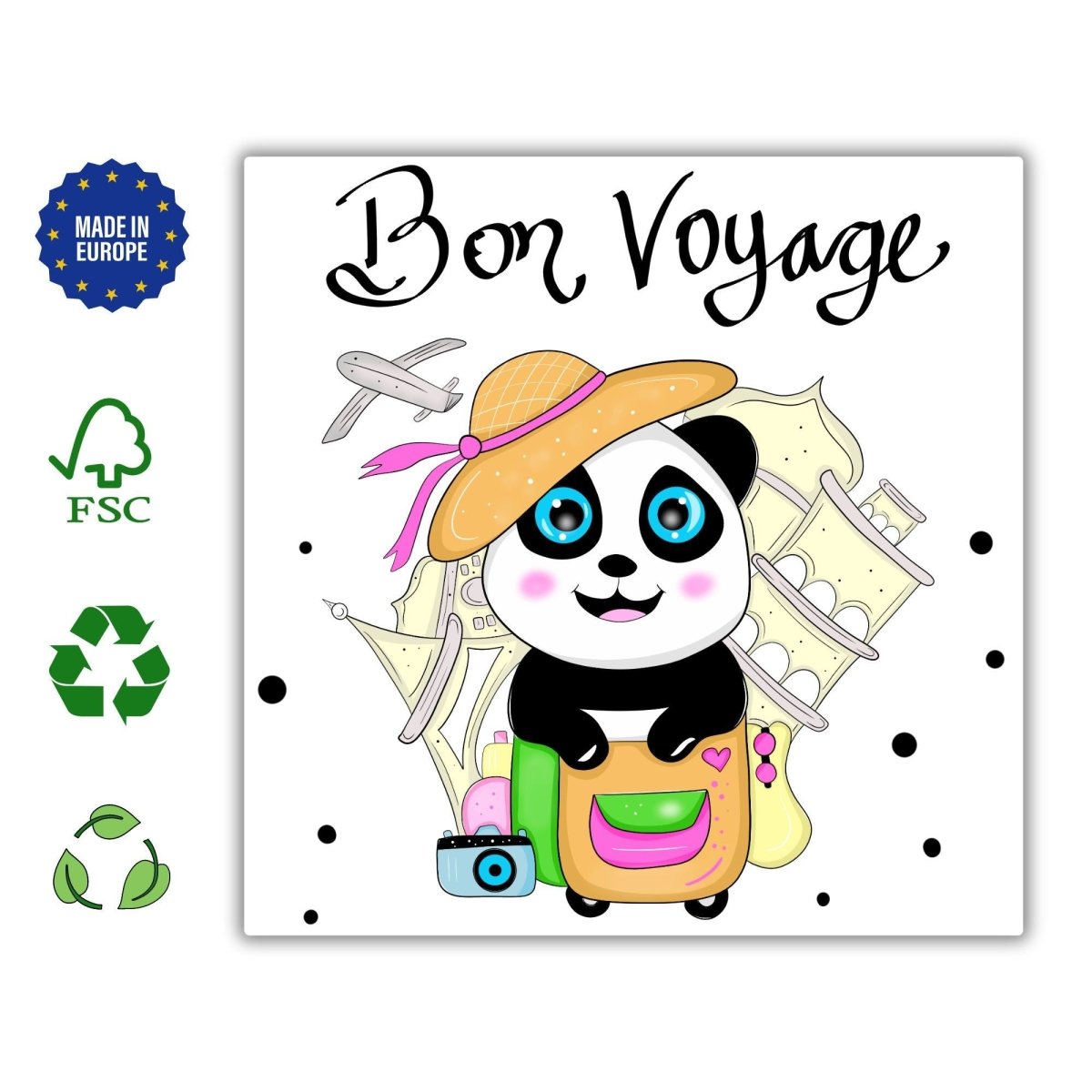 Bon Voyage Card, Personalized Travel Greeting Card, Signpost Travel Card, Happy Travels, Leaving Travelling Gap Year, New Adventure - Leo Hobby Marketplace