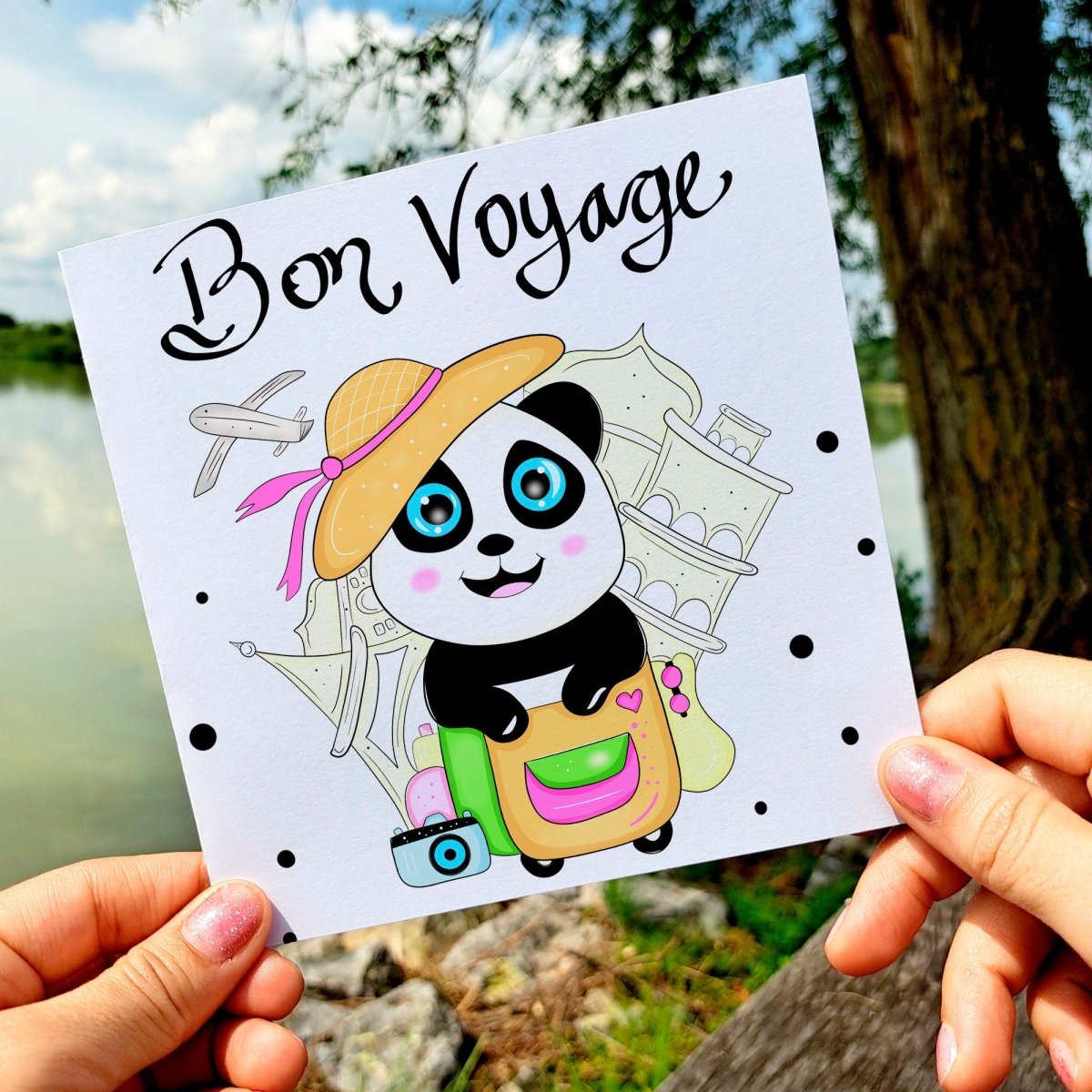 Bon Voyage Card, Personalized Travel Greeting Card, Signpost Travel Card, Happy Travels, Leaving Travelling Gap Year, New Adventure - Leo Hobby Marketplace