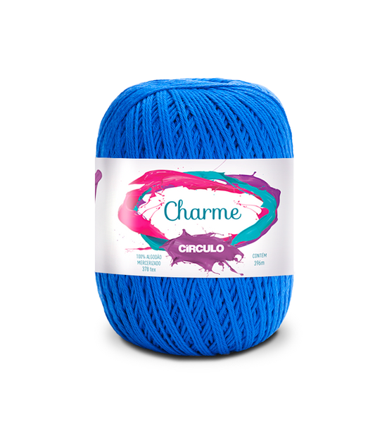 Circulo CHARME yarn 100% Cotton yarn 396m - 150g, Color Royal Blue (306100-2829)