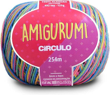 Circulo Amigurumi (EXP) 100% Cotton Yarn for Crochet and Knitting, 254m/125g - Leo Hobby