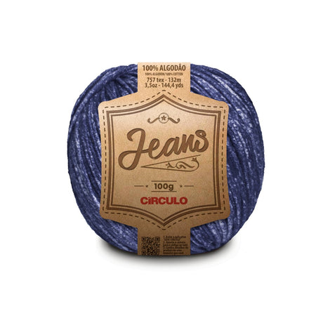 Circulo Jeans Yarn - 100% Brazilian Cotton, Denim Effect, 132m, 100g - Leo Hobby Marketplace