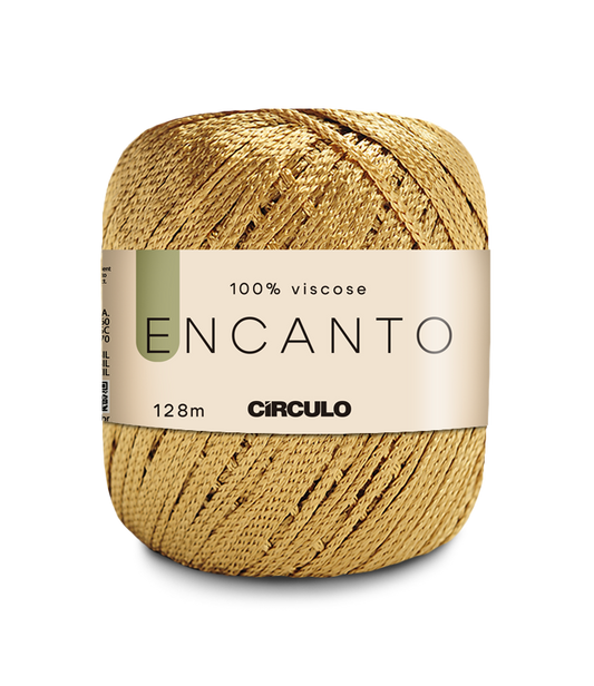 Circulo Encanto 100% Viscose 128m - 100g, Color 7577 - GOLD (306126-7577)