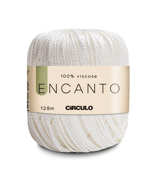 Circulo Encanto 100% Viscose 128m - 100g, Color 8176 - OFF-WHITE (306126-8176)
