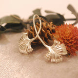 Ginkgo leaf necklace representing renewal, resilience, and grace