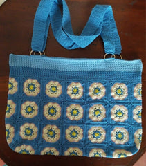 Granny square tote bag