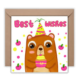 Greeting Cards Best Wishes, Printed Going Away Card for Coworker Boss, Funny Farewell Gift, Square Postcards with Envelope Custom Message - Leo Hobby Marketplace