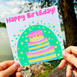 Happy birthday Cake Card, Greeting Birthday Card for girlfriend, sister - Leo Hobby Marketplace