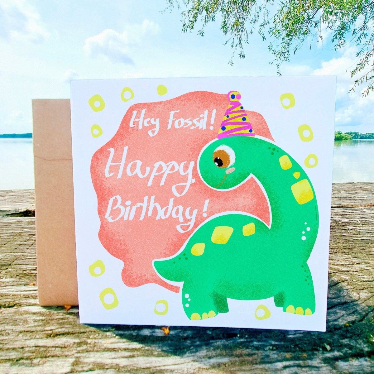 Happy Birthday You Old Fossil, Greeting Card - Leo Hobby Marketplace