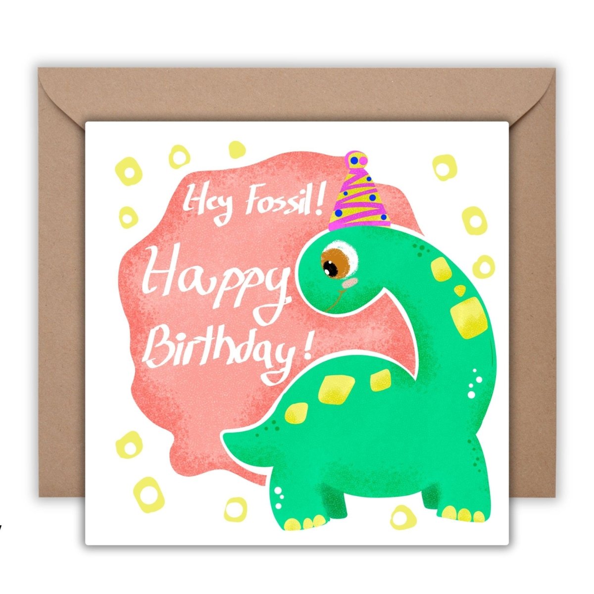 Happy Birthday You Old Fossil, Greeting Card - Leo Hobby Marketplace