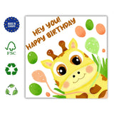 Hey you! Happy Birthday, Best Friend, Card for Kids, Cute Friendship, Card Boyfriend Girlfriend - Leo Hobby Marketplace