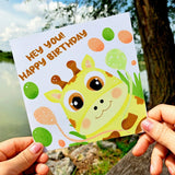 Hey you! Happy Birthday, Best Friend, Card for Kids, Cute Friendship, Card Boyfriend Girlfriend - Leo Hobby Marketplace