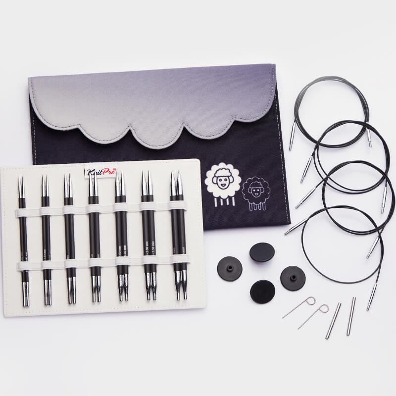 KnitPro Karbonz Deluxe Interchangeable Circular Needle Set (41631)