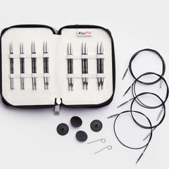 KnitPro Karbonz Special Midi Interchangeable Circular Needle Set – 10cm (4”)