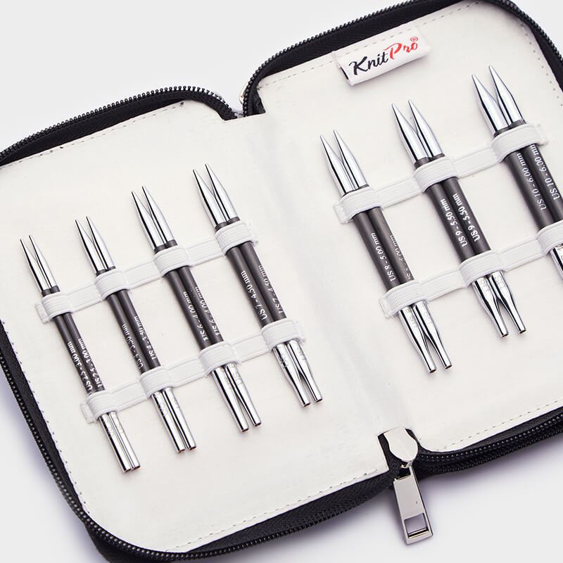 KnitPro Karbonz Special Midi Interchangeable Circular Needle Set – 10cm (4”) - Leo Hobby Marketplace