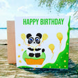 Panda Birthday Card, Cute Personalised Custom, Painting Animals, Blank Card, Set Card, Pet Greeting Card, Panda Happy Birthday Card - Leo Hobby Marketplace