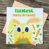 Rabbit birthday Card, Birthday Cards, Happy Bday Card, Bunny Birthday Card, Funny Cards, Cute Rabbit Card, Holland Lop Card, Cute cards - Leo Hobby Marketplace