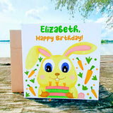 Rabbit birthday Card, Birthday Cards, Happy Bday Card, Bunny Birthday Card, Funny Cards, Cute Rabbit Card, Holland Lop Card, Cute cards - Leo Hobby Marketplace