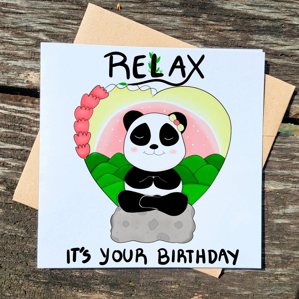 Relax, It's Your Birthday – Wellness Yoga & Meditation Greeting Card | Motivational Gift for Best Friends & Coworkers - Leo Hobby Marketplace