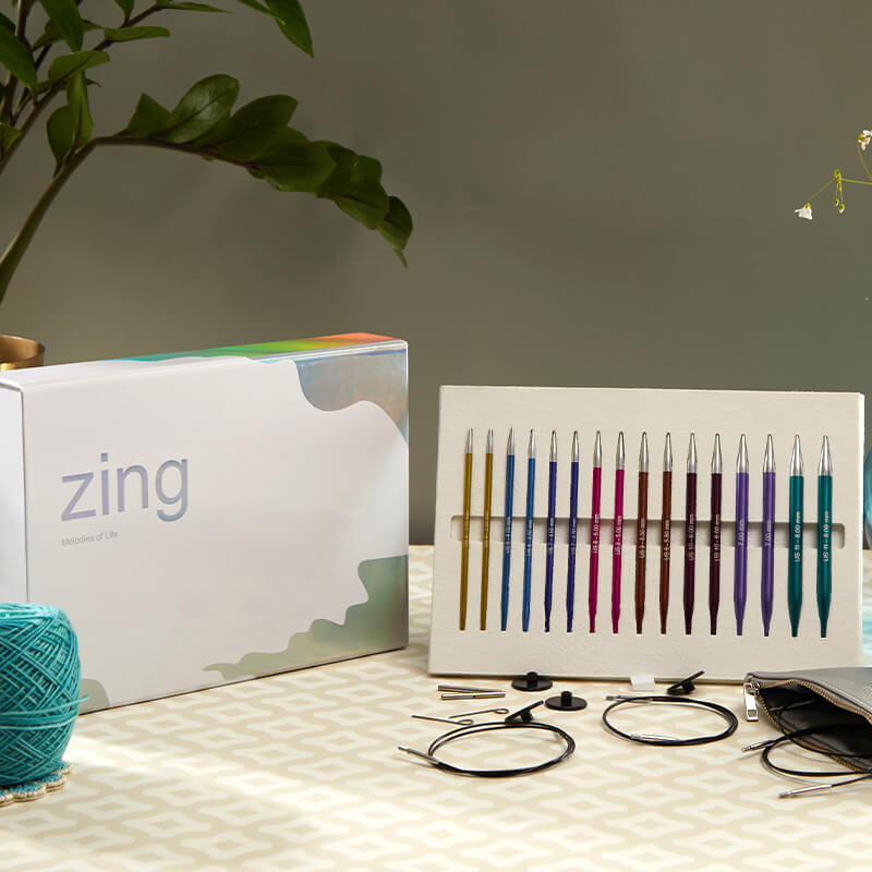 KnitPro Zing Interchangeable Needle Set, The Melodies of Life Gift Set (47412)