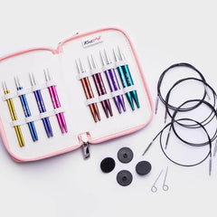 KnitPro Zing Special Interchangeable Circular Needle Set Length 10 cm, Short Needles IC 16" (47425) (3.50, 4.00, 4.50, 5.00, 5.50, 6.00, 7.00 & 8.00mm)