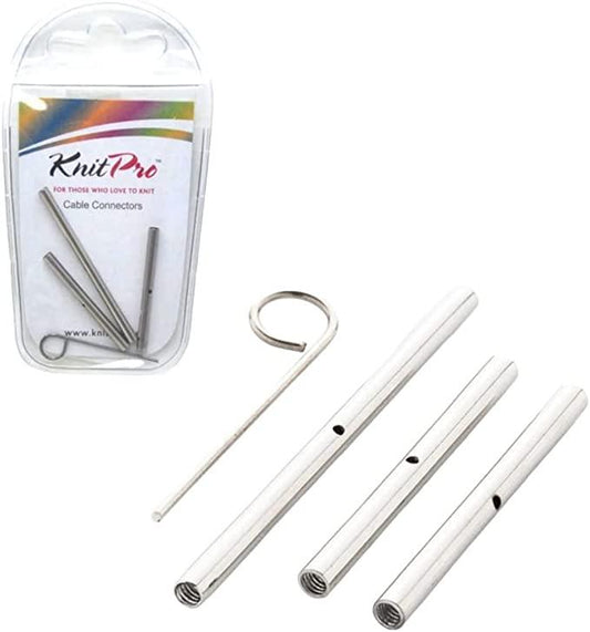 Złącza kablowe KnitPro, złącza do przewodów (zestaw 3 sztuk) (10510)