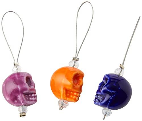KnitPro NEW ZOONI Stitch Markers in Playful Beads "Skull Candy" (11253)