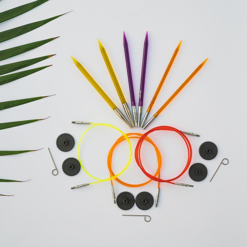 KnitPro Trendz Starter Interchangeable Circular Needle Set (50616) - Leo Hobby