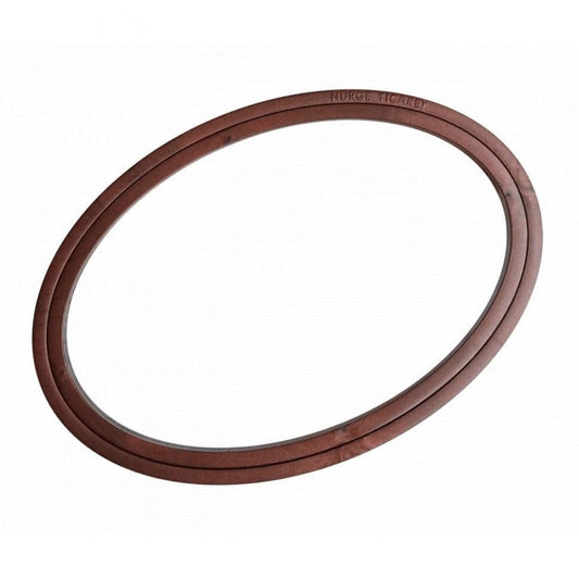 170-7 Nurge Wood Effect Bezśrubowy plastikowy tamborek do haftu Owalny 10 mm x 150 mm x 235 mm (5,9" x 9,2") Brązowy / Brązowy