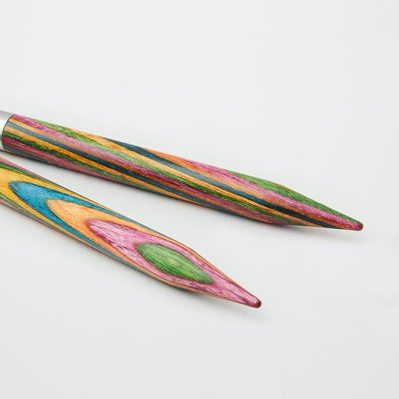 KnitPro Symfonie Multicoloured Wood Interchangeable Circular Needles Normal and Special (Short)