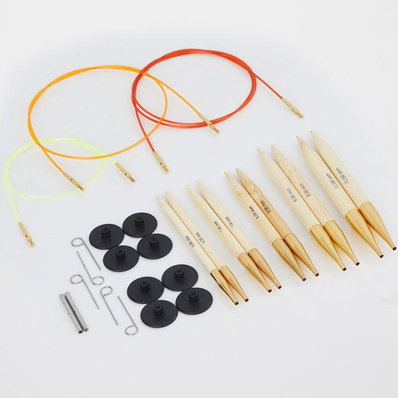 KnitPro Bamboo Chunky Interchangeable Circular Needle Set (22543) - Leo Hobby