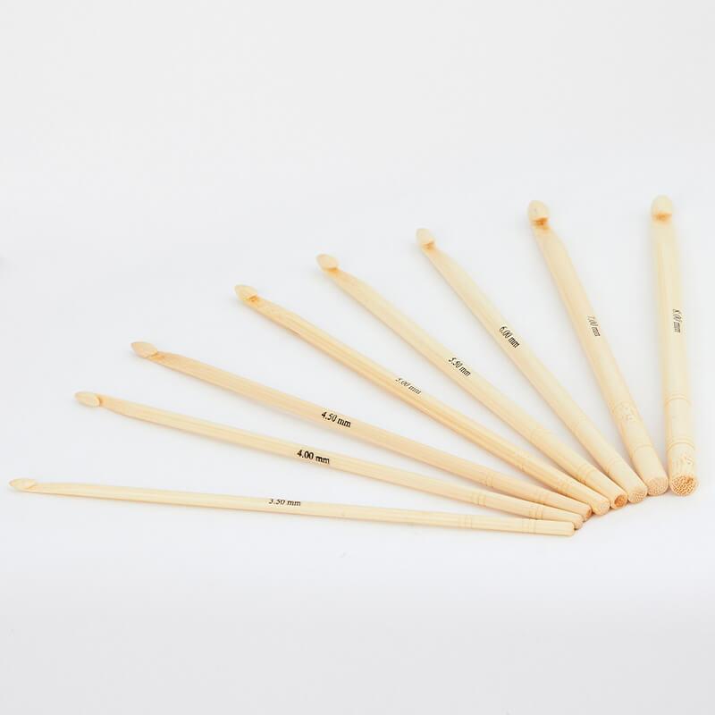 KnitPro Bamboo Single Ended Crochet Set (22549) - Leo Hobby