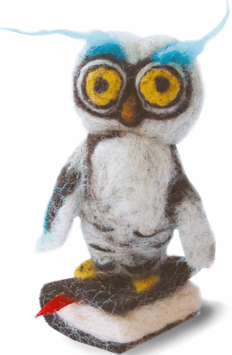 Momentos Magicos Feltworks Needle Felting Kit V-23 “Wise owl”