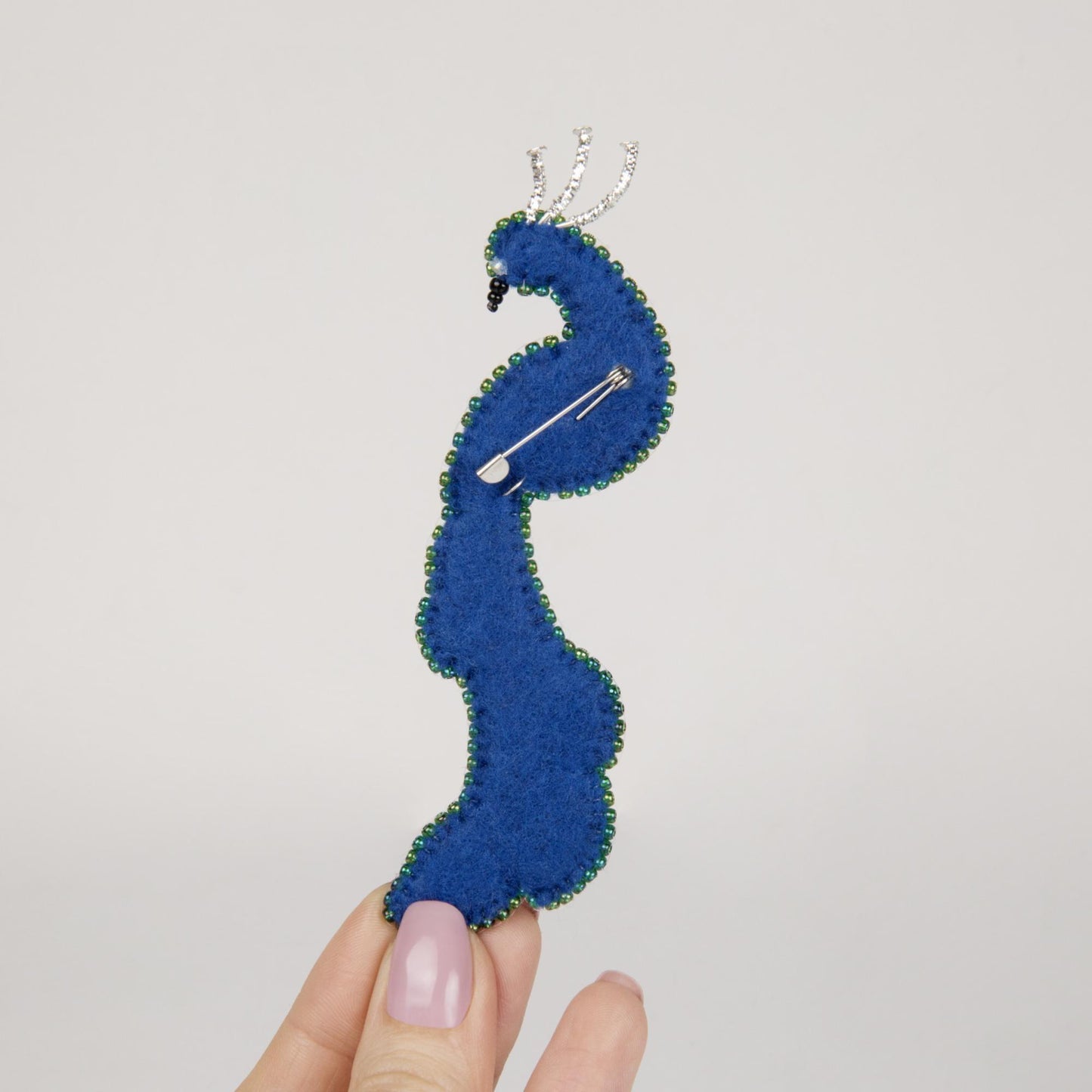 BP-302 Beadwork kit for creating broоch Crystal Art "The Bird of Happiness"
