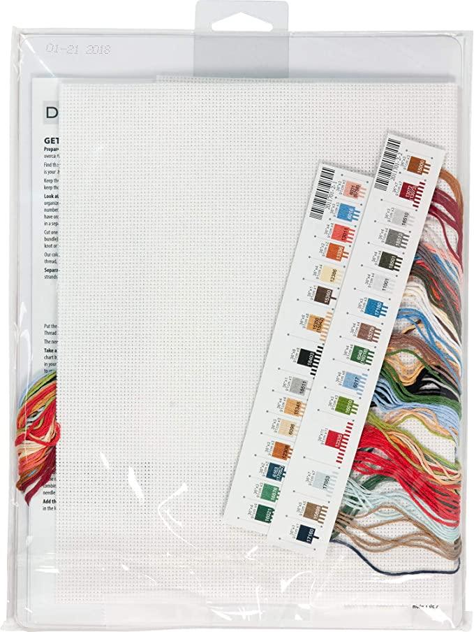 WINTER RIDE, Counted Cross Stitch Kit, 14 count white Aida, DIMENSIONS (70-08971) - Leo Hobby