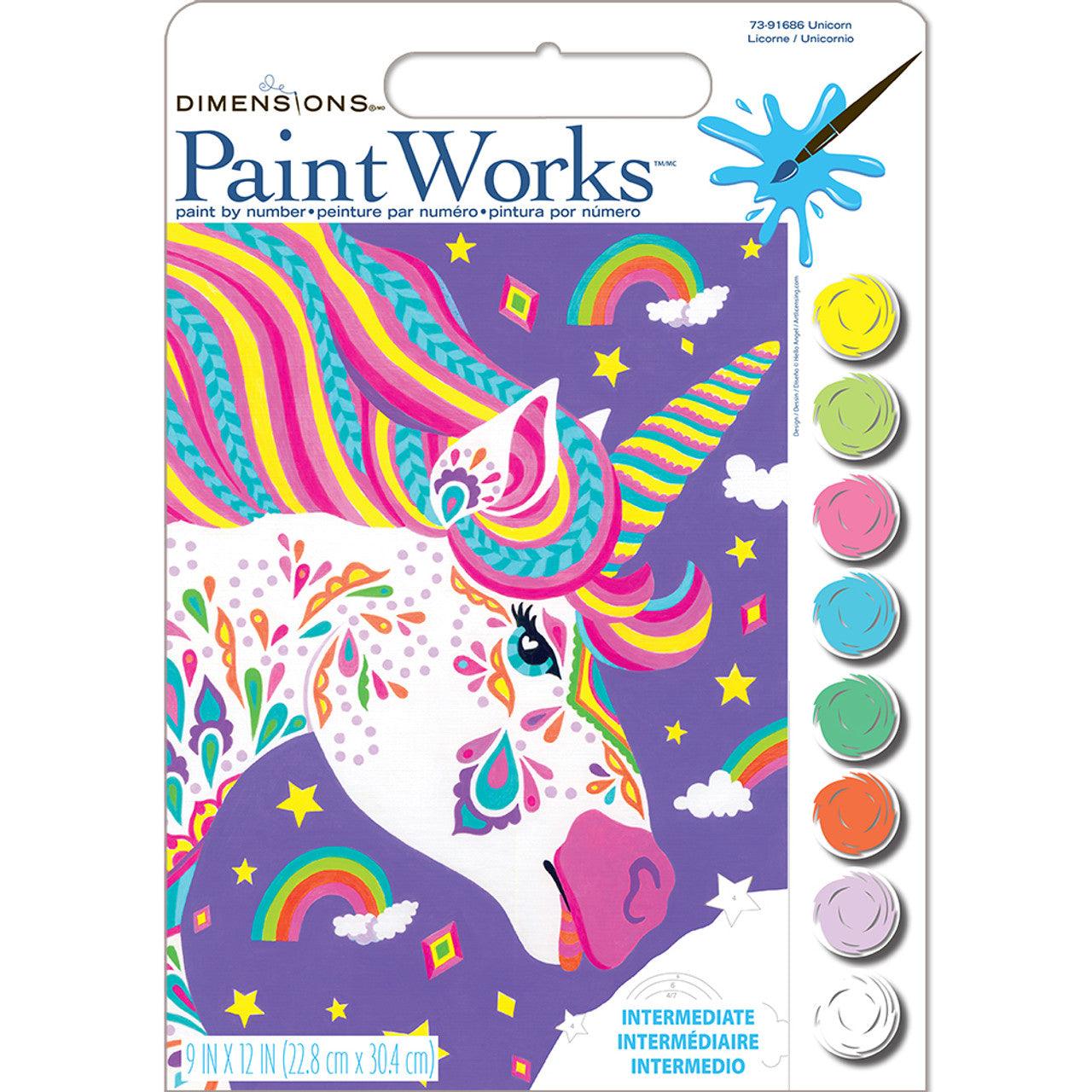 UNICORN, Paint by Number Kit, DIMENSIONS PAINTWORKS (73-91686)