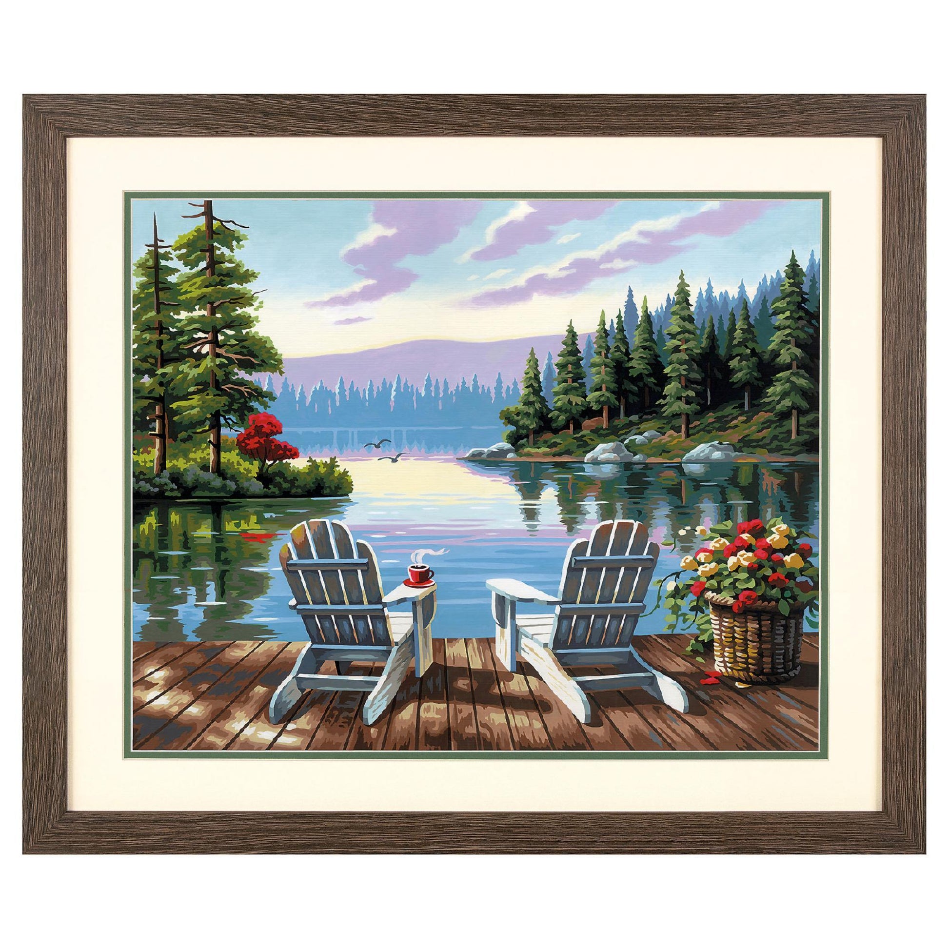LAKESIDE MORNING, Paint by Number Kit, DIMENSIONS PAINTWORKS (73