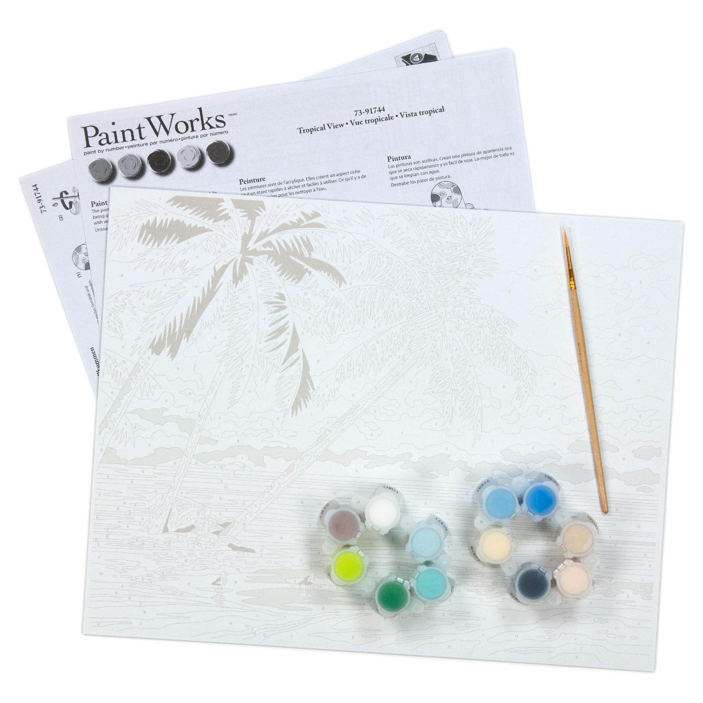 TROPICAL VIEW, Paint by Number Kit, DIMENSIONS PAINTWORKS (73-91744)