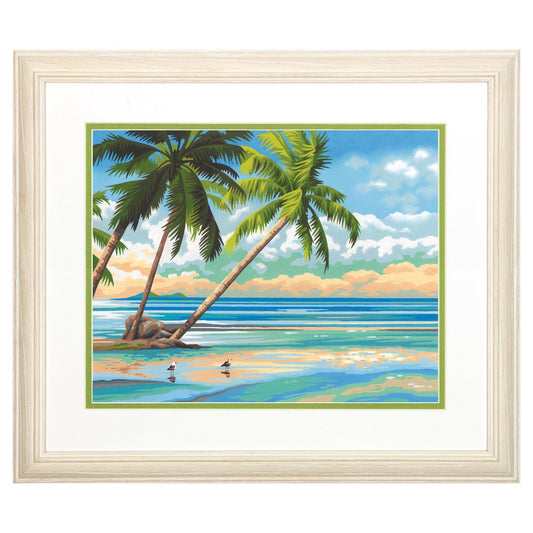 TROPICAL VIEW, Paint by Number Kit, DIMENSIONS PAINTWORKS (73-91744) - Leo Hobby