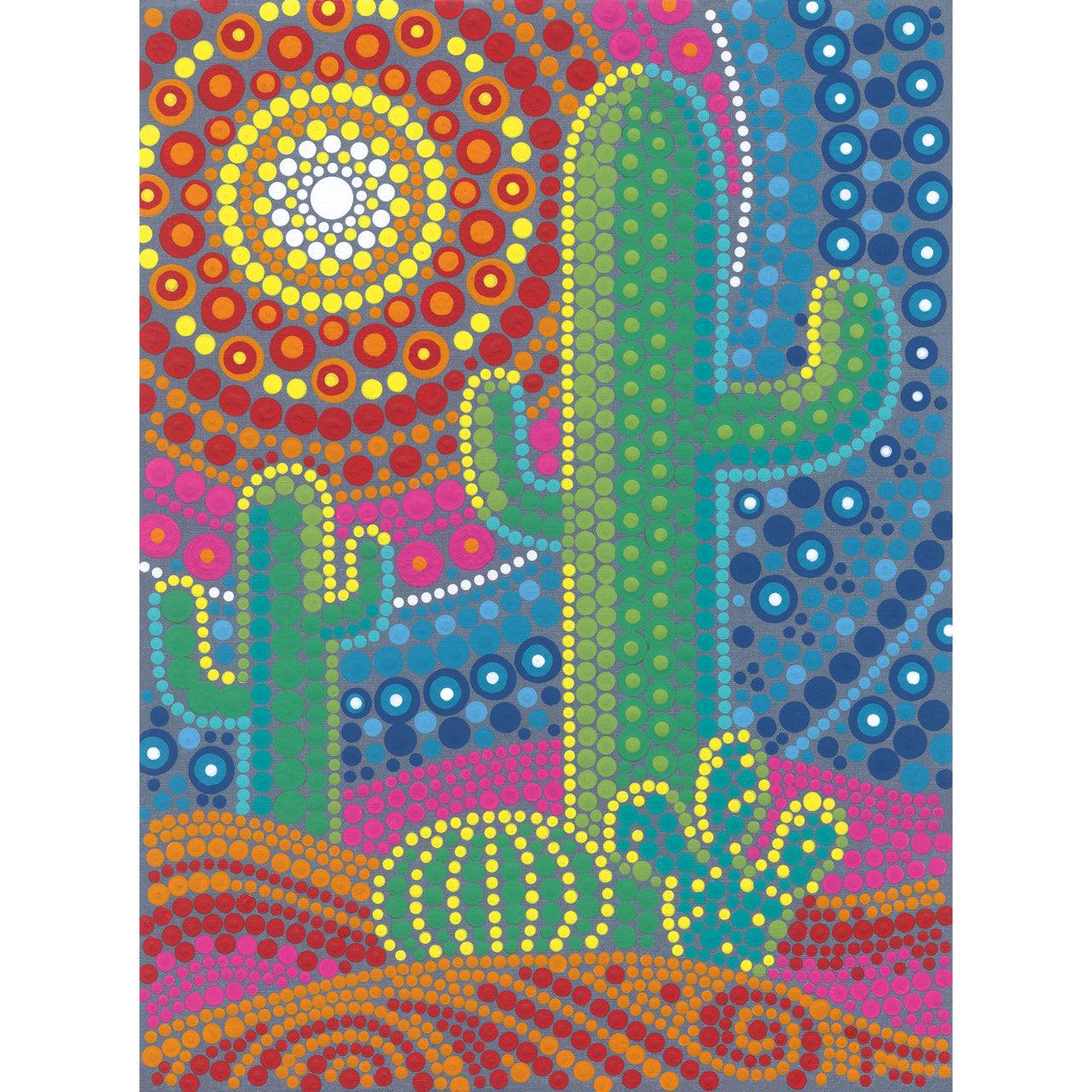 CACTUS DOTS 9x12, Paint by Number Kit, DIMENSIONS PAINTWORKS (73-91778)