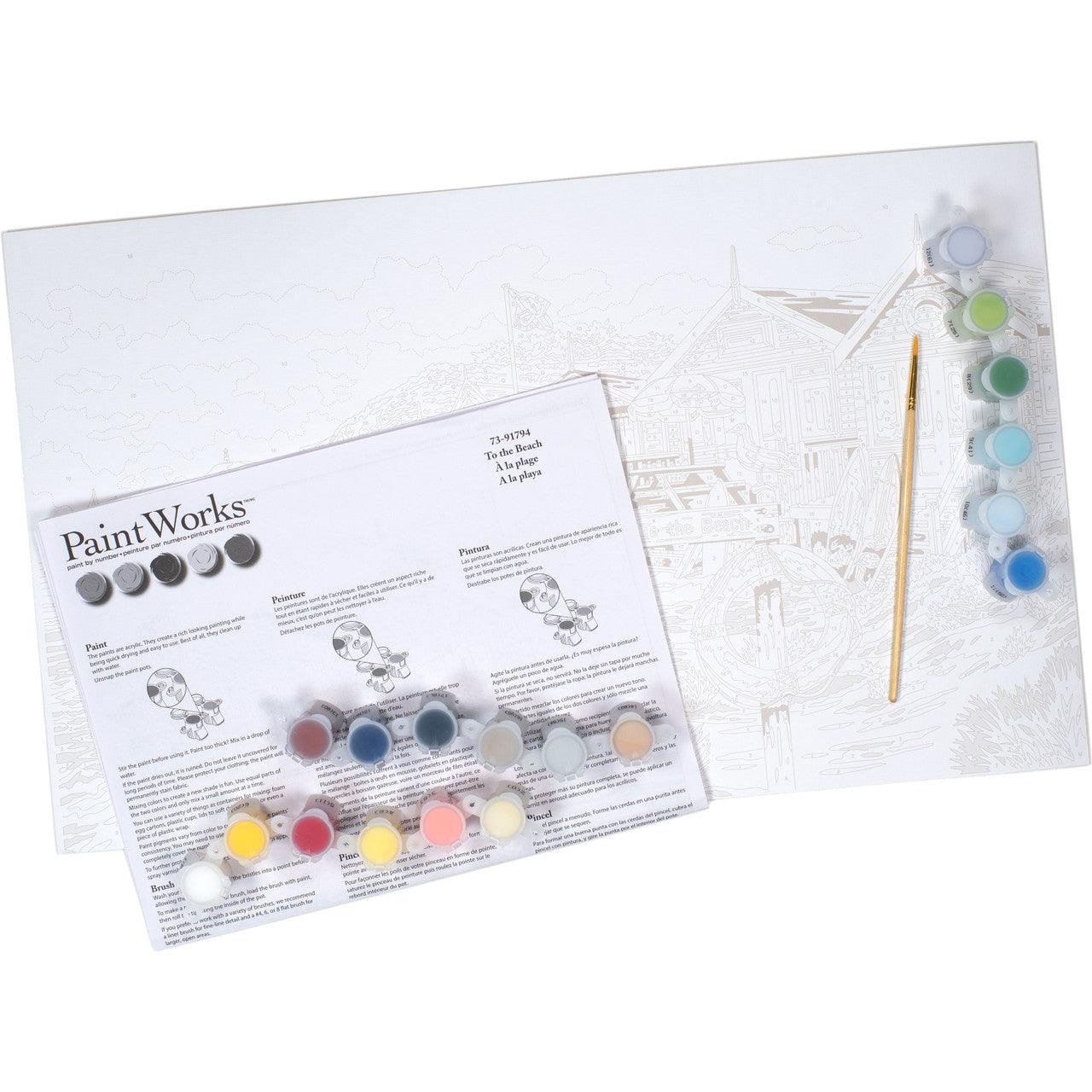 TO THE BEACH, Paint by Number Kit, DIMENSIONS PAINTWORKS (73-91794) - Leo Hobby