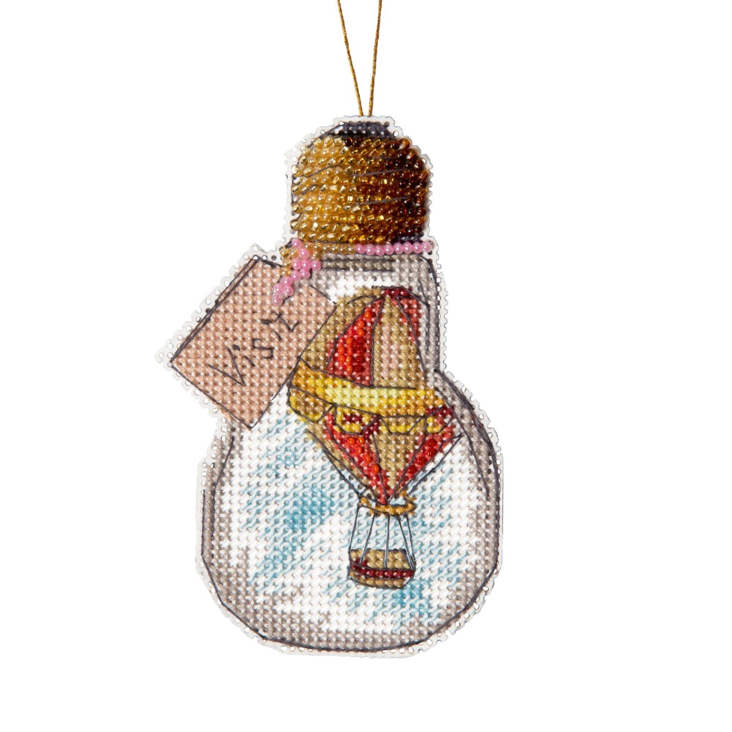 VISIT "Travel series", Counted Cross-Stitch Kit, 14 count plastic canvas, size 6 x 11 cm, CRYSTAL ART (T-83)