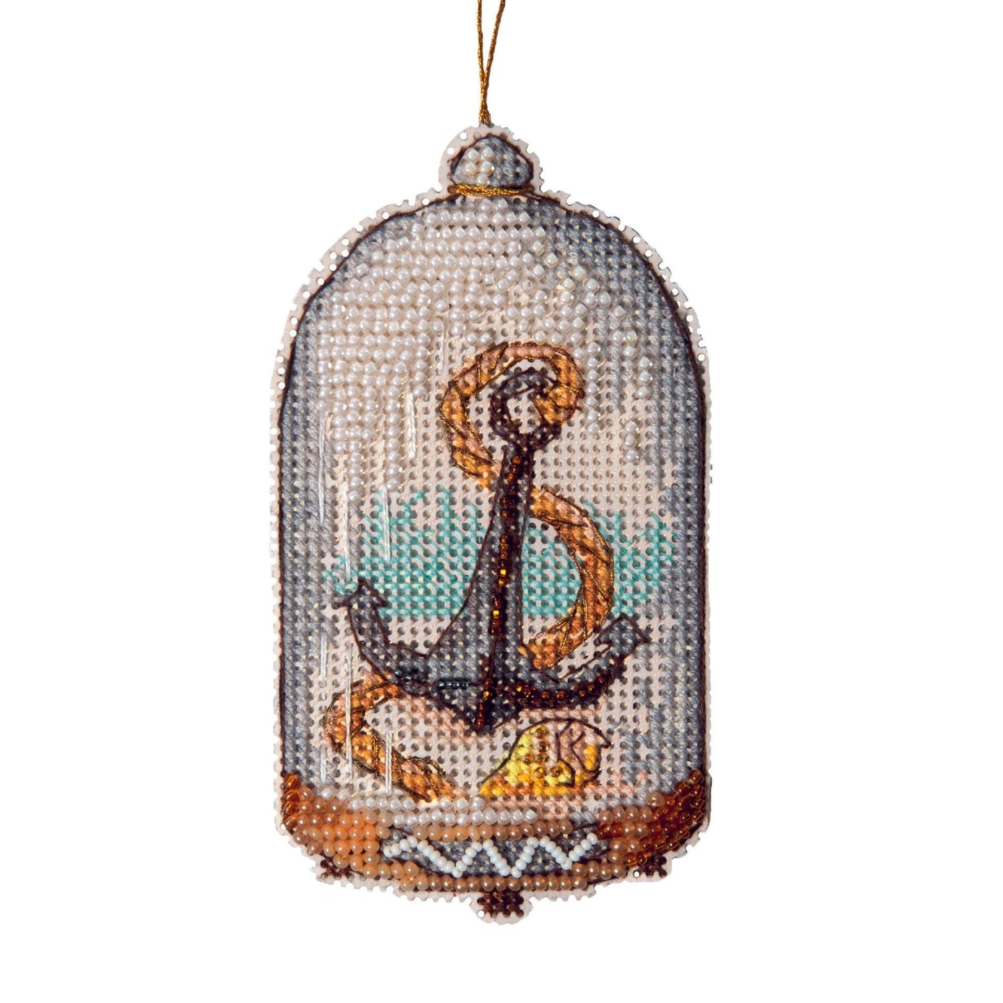 ANCHOR "In search of treasures series", Counted Cross Stitch Kit, 14 count plastic canvas, size 6,5 x 11 cm, CRYSTAL ART (T-88)