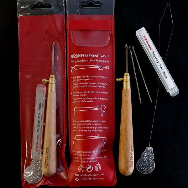 240-11 Nurge Punch Needle Set Fine for Floss & Thread - Leo Hobby