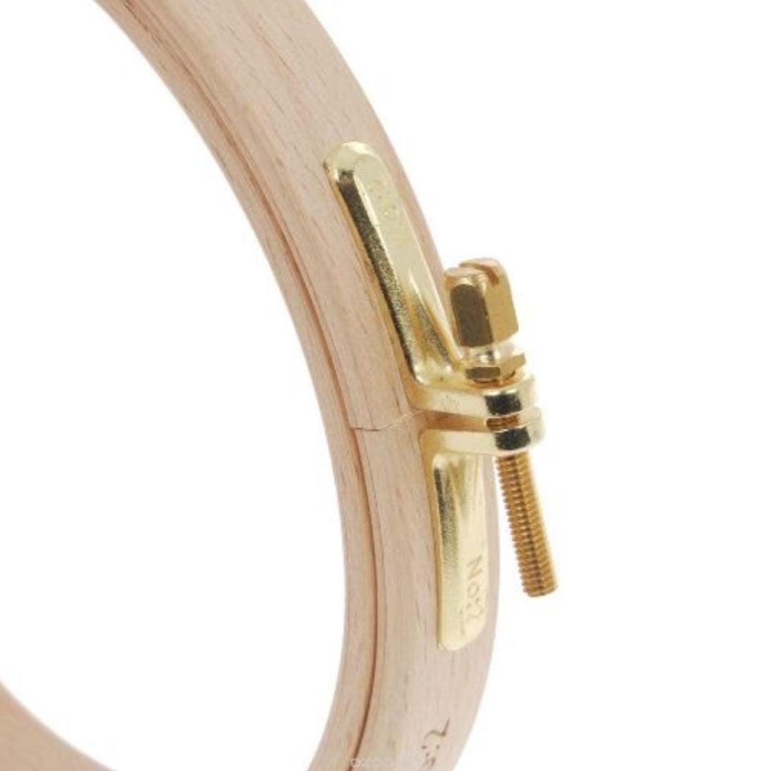 Nurge Polished Beech Embroidery Hoop with Screw depth 8 & 16 mm - Leo Hobby