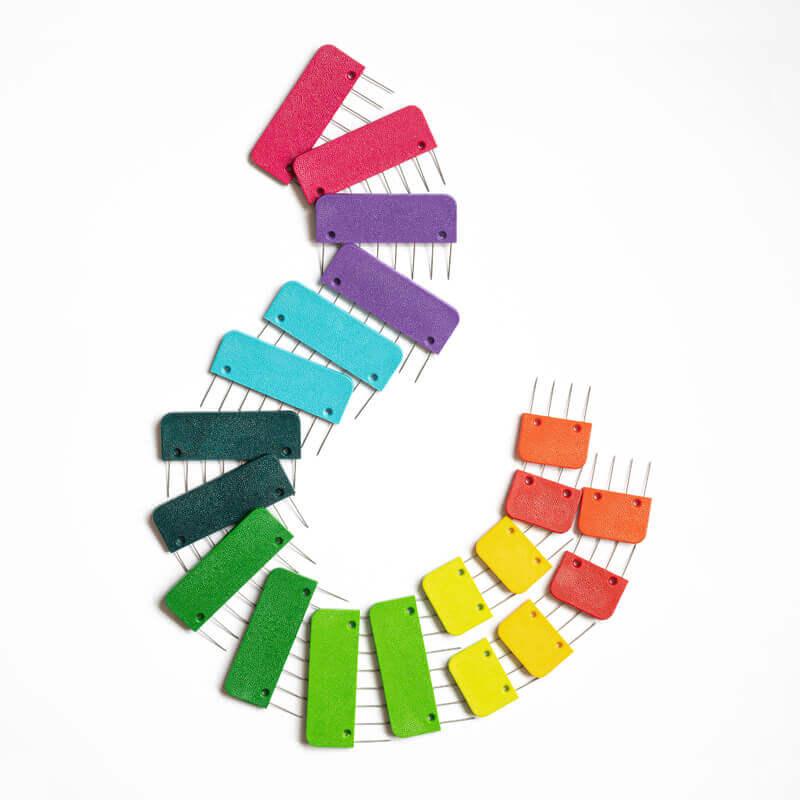 KnitPro Blocking Tools, Rainbow Knit Blockers (Pack of 20) (10878)