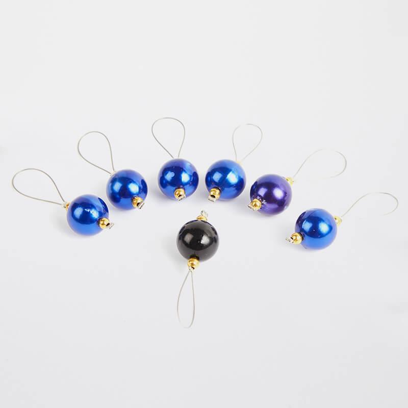 KnitPro NEW ZOONI Stitch Markers in Coloured Beads "Bluebell" (10933) - Leo Hobby