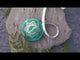 KnitPro Mindful Teal Einziehbares Holzetui-Maßband 152 cm/US60 Zoll (36634)
