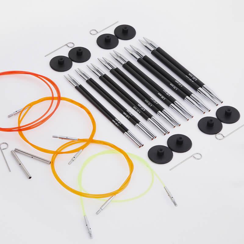 KnitPro Karbonz Deluxe Interchangeable Circular Needles Set (41613) - Leo Hobby